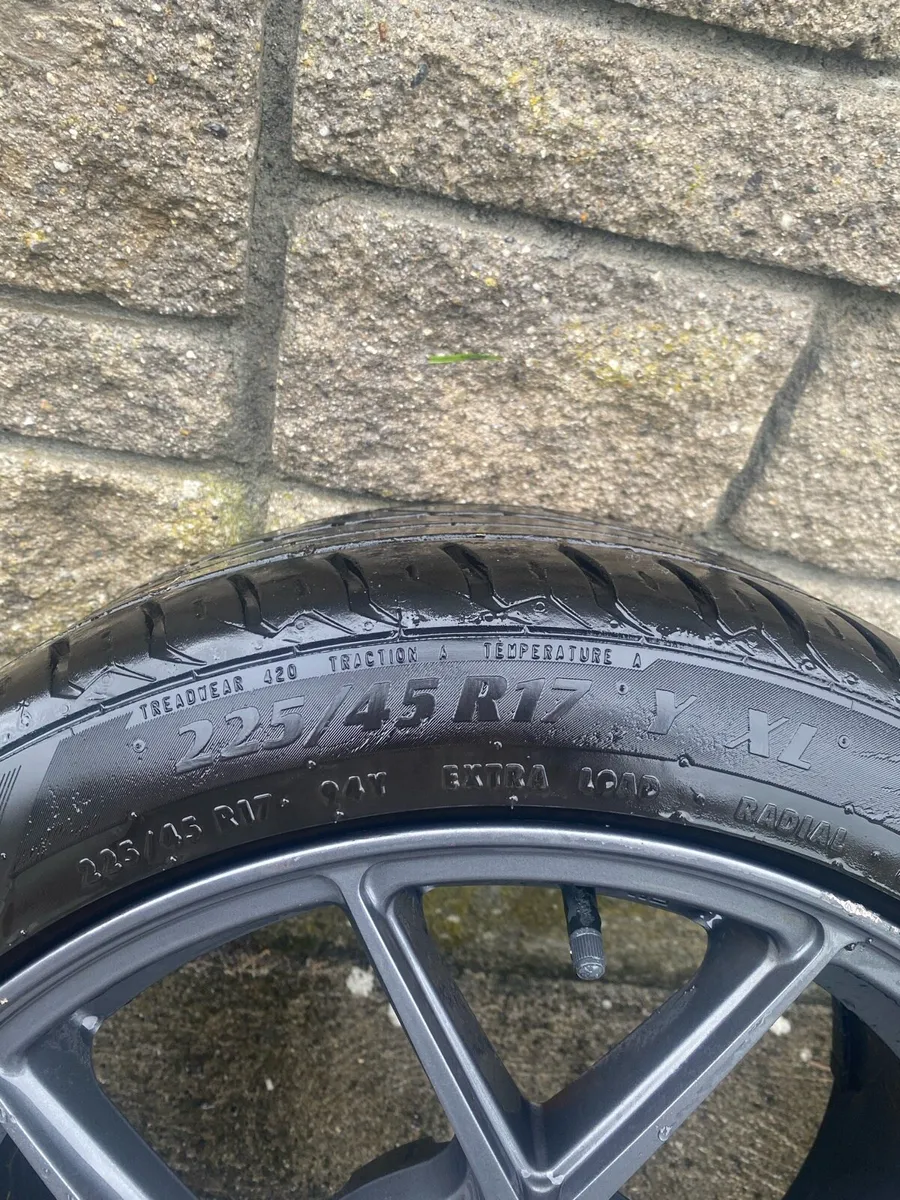 17” JR30 5X112 in Hyper Grey with tyres - Image 3