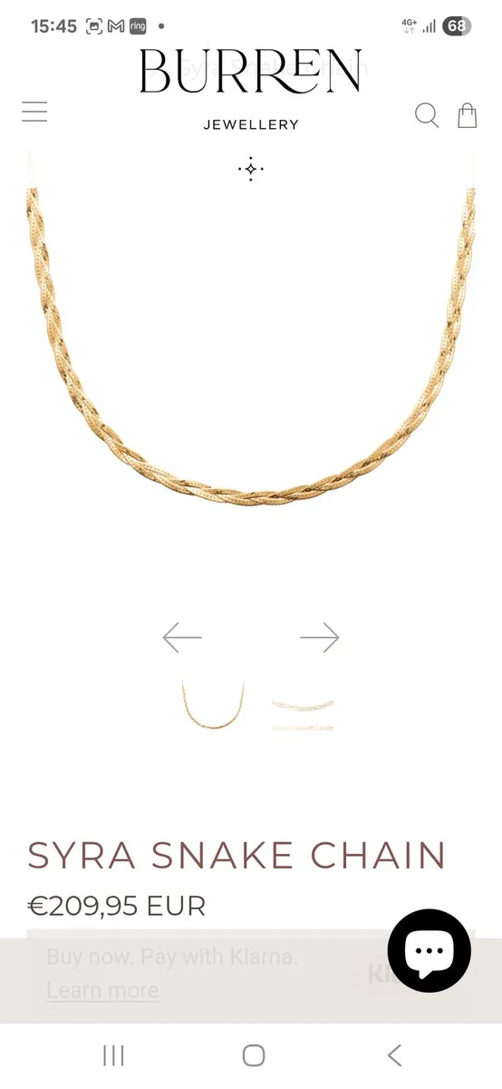 Burren Jewellery Syra Snake Chain - Image 3