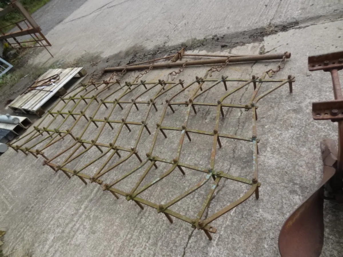 Trailed 3 section Pin Harrow - Image 1