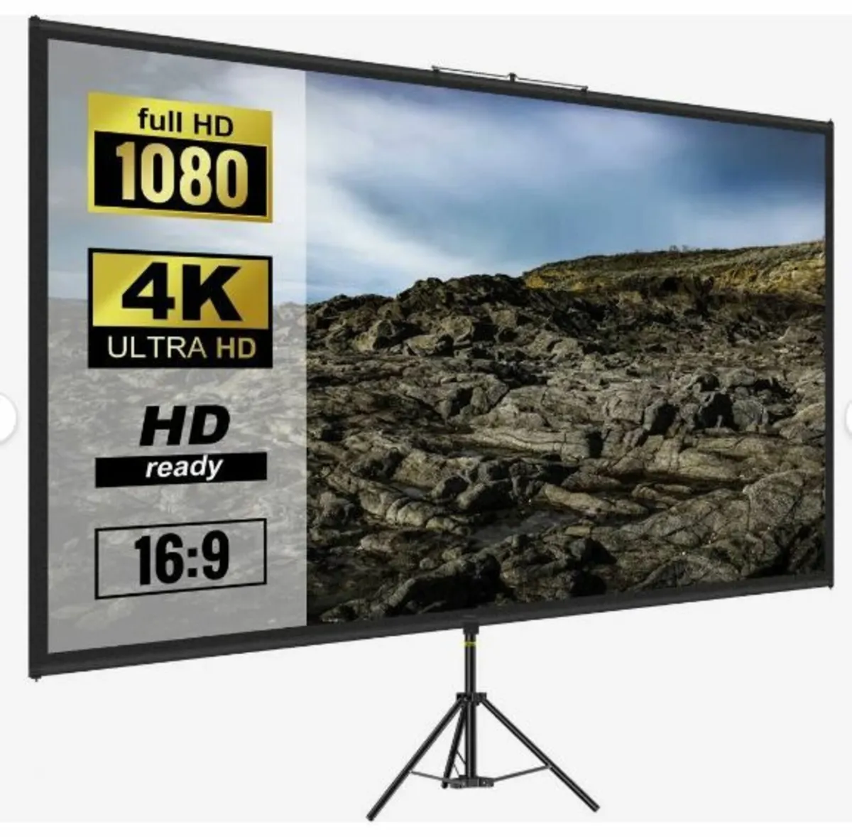 Tripod Projector Screen with Stand 110inch - Image 1