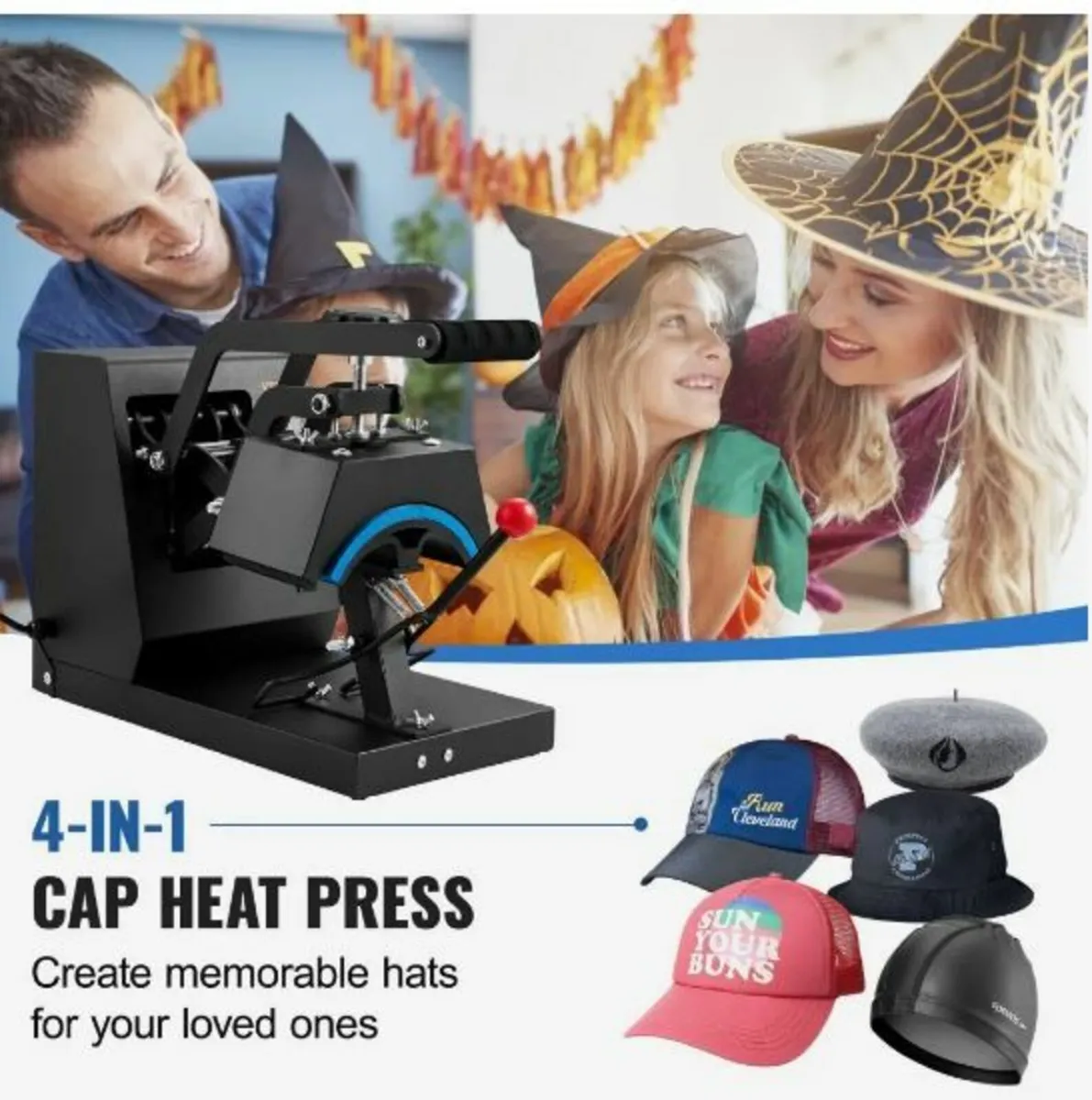 Hat Heat Press, 4-in-1 Cap Heat Press Machine - Image 2