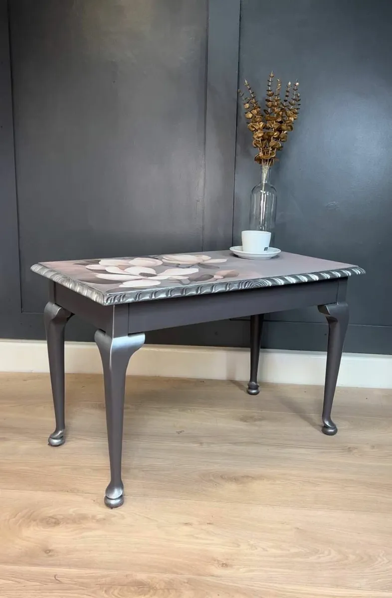 Artistic Solid Wood Coffee Table - Image 1