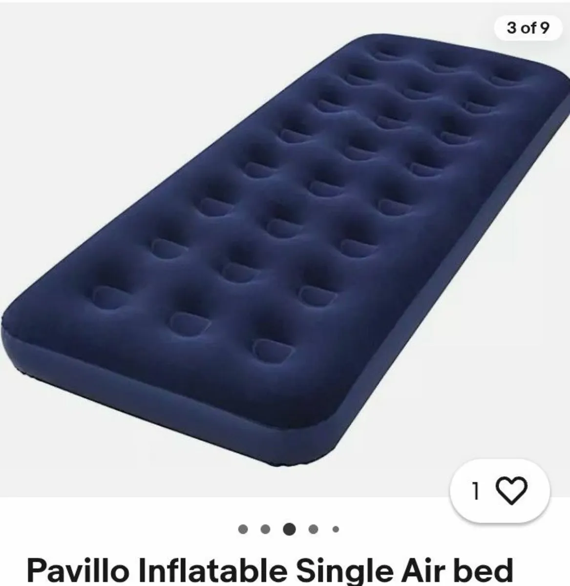 Brand New single inflatable air bed camping float - Image 3