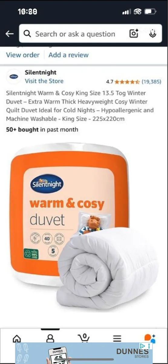 King size duvet