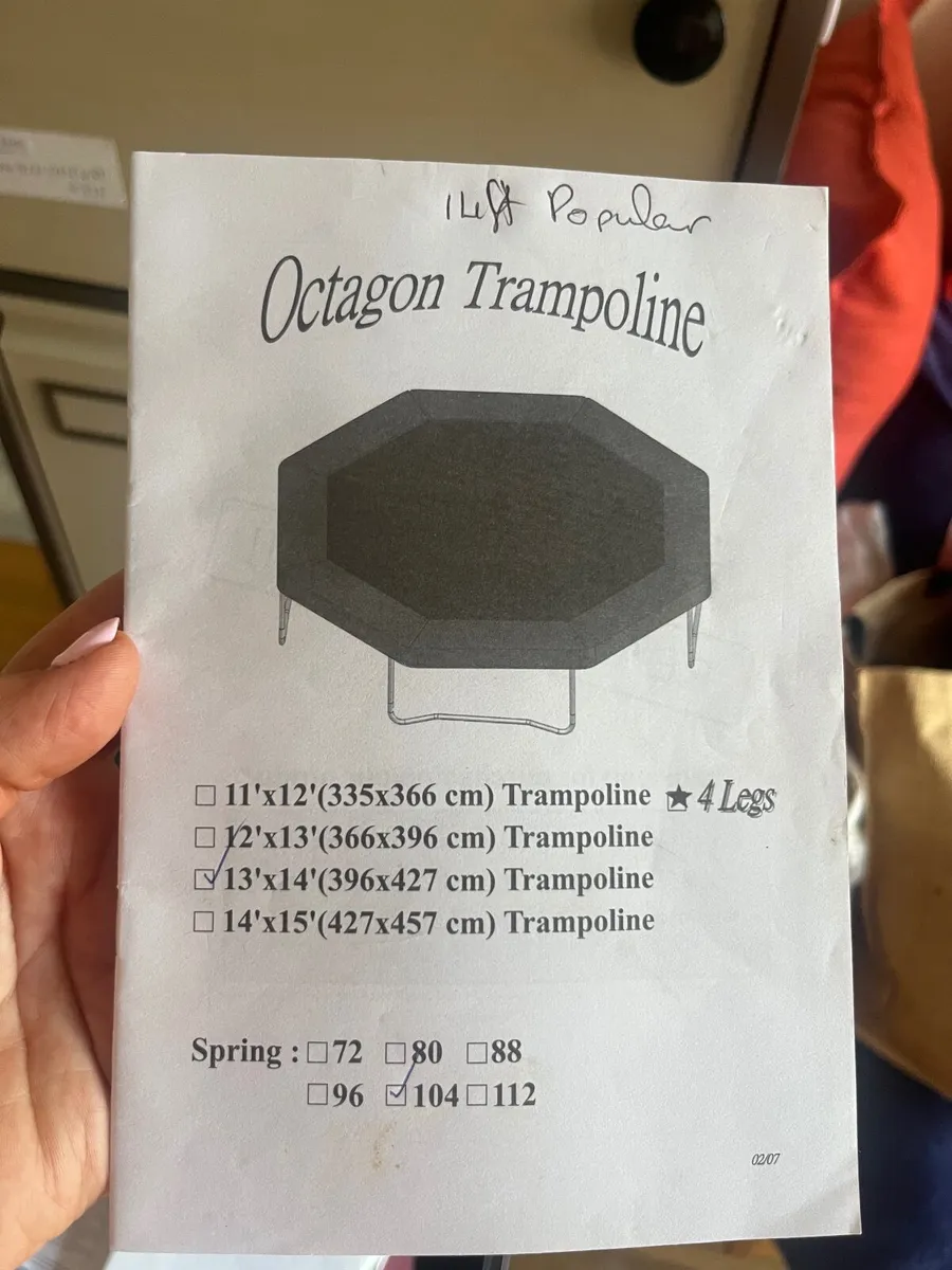 Trampoline  parts- 14ft Jump for Fun  Octagonal - Image 1