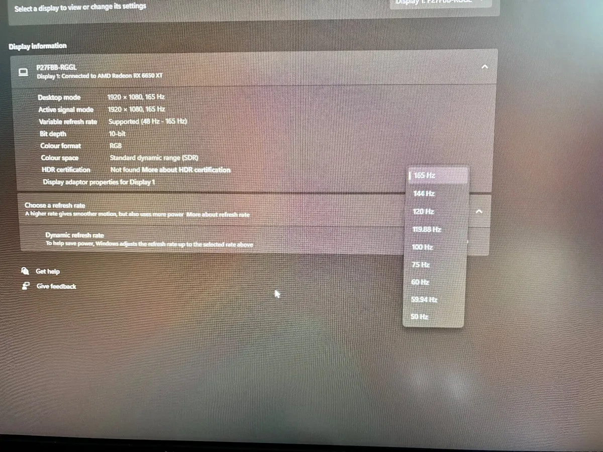 165hz, 27” Gaming monitor - Image 3
