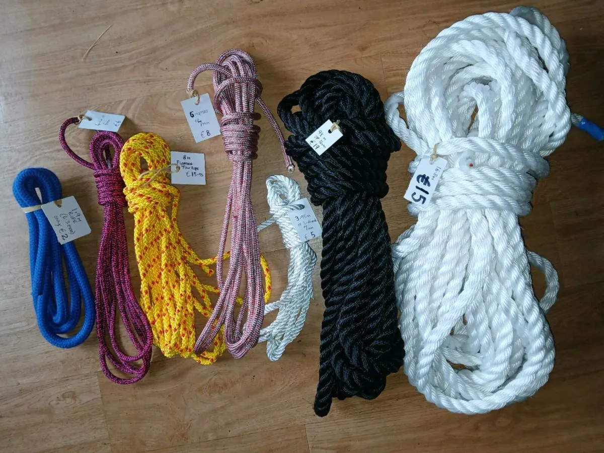 Job lot end of 100m marine rope reels, free p+p - Image 1