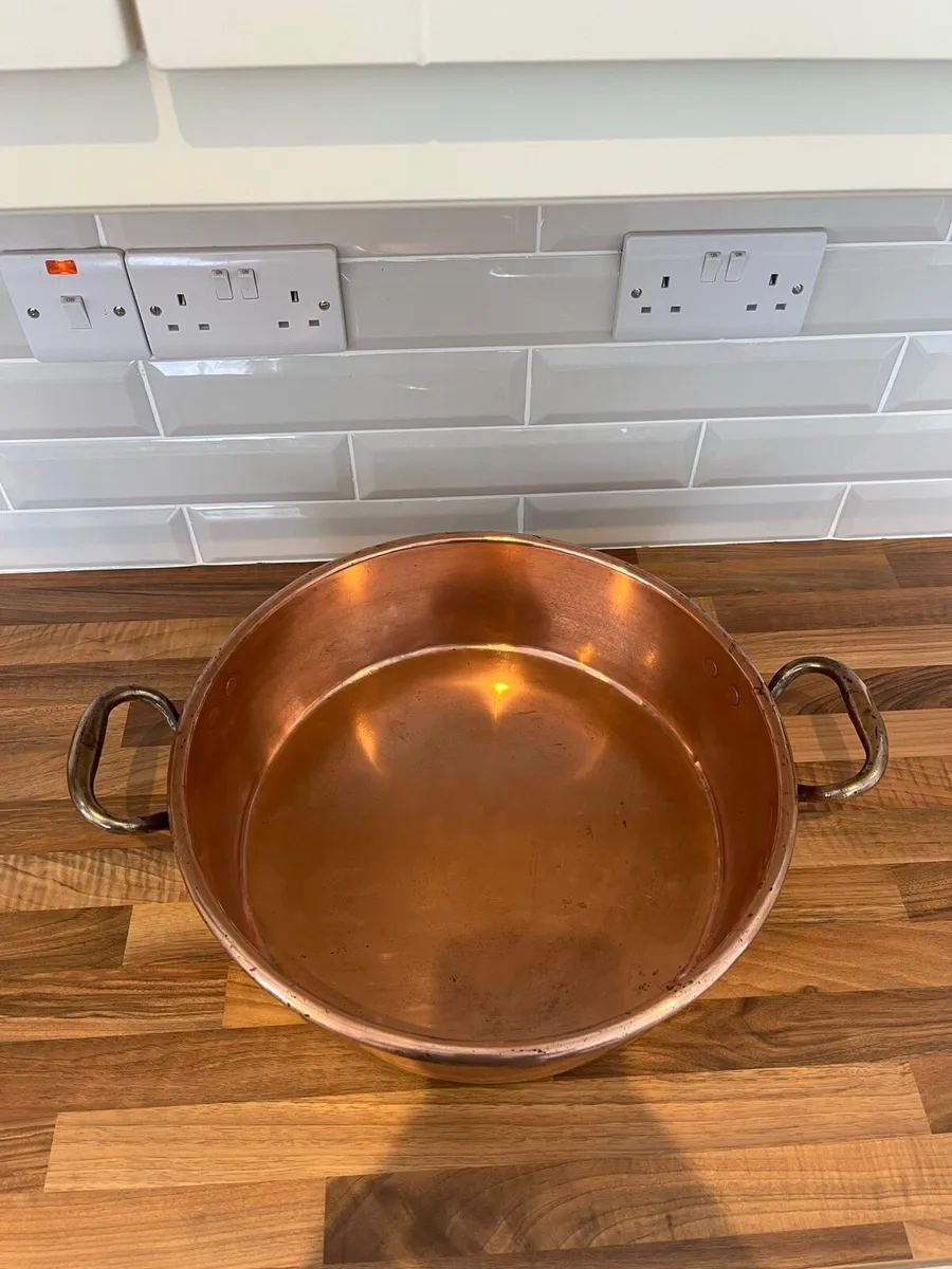 Antique J.Edmunson Dublin Copper Pan - Image 3