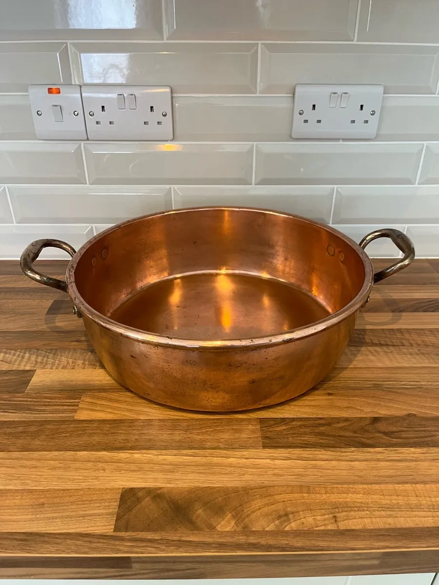 Antique J.Edmunson Dublin Copper Pan - Image 4