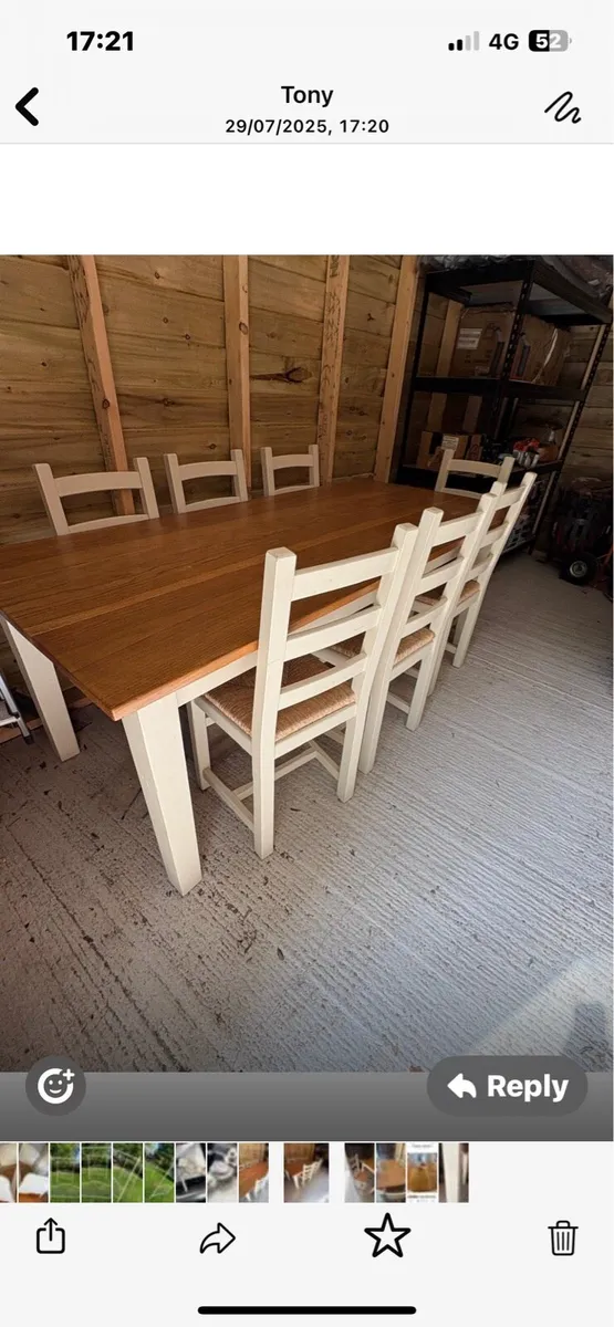 Kitchen table and chairs - Image 2