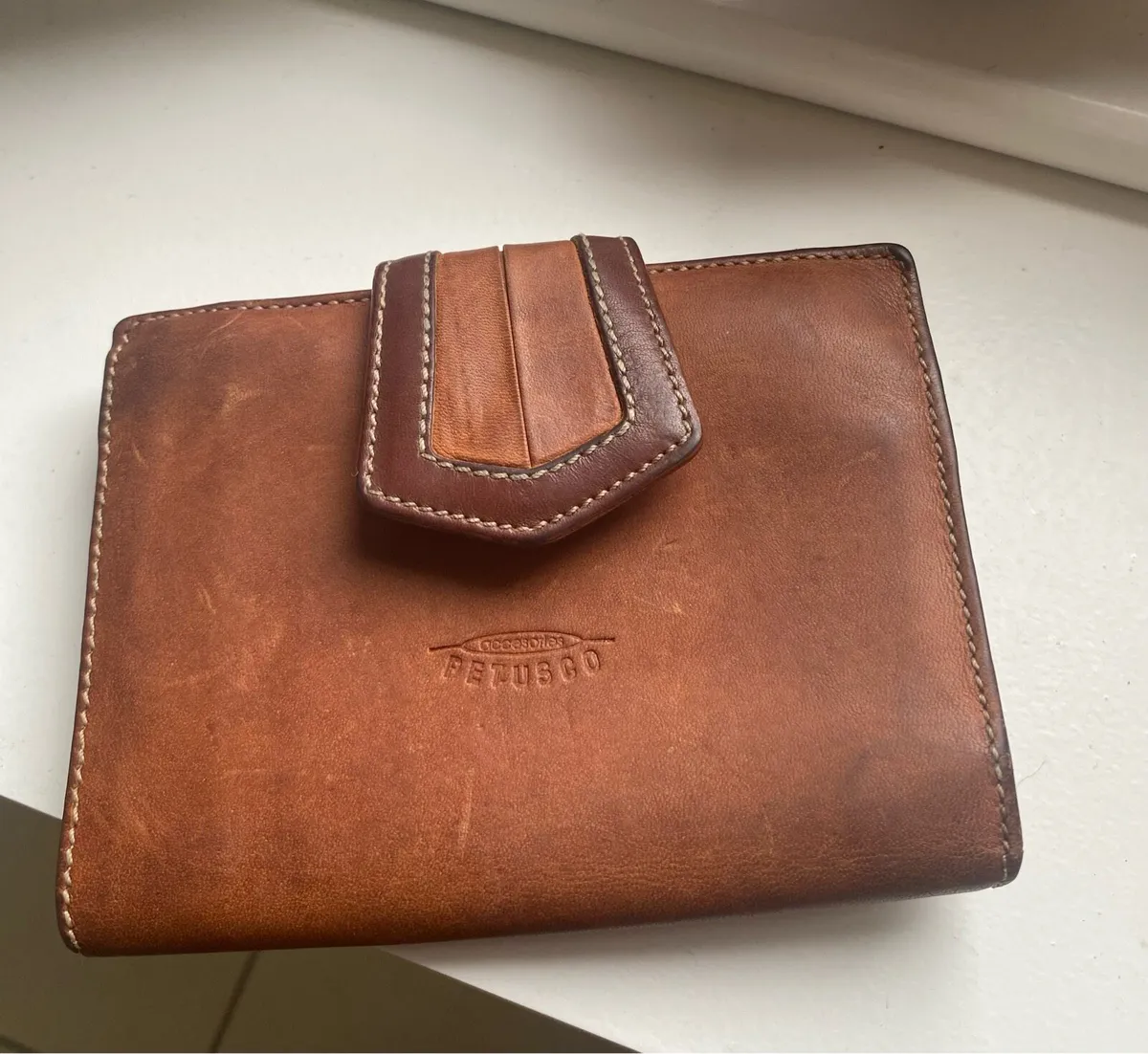 Vintage Large Petusco Leather Walket - Image 2