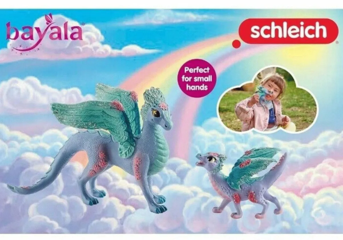 Schleich - Bayala - Bayala Flower Dragon and Baby - Image 4