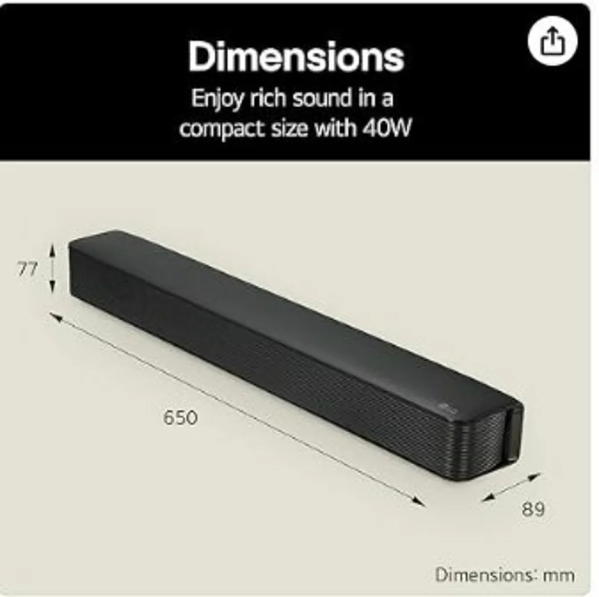 LG Sound Bar - Image 1