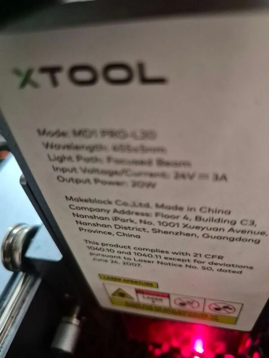 laser engraver  XTool d1 pro  20W - Image 1