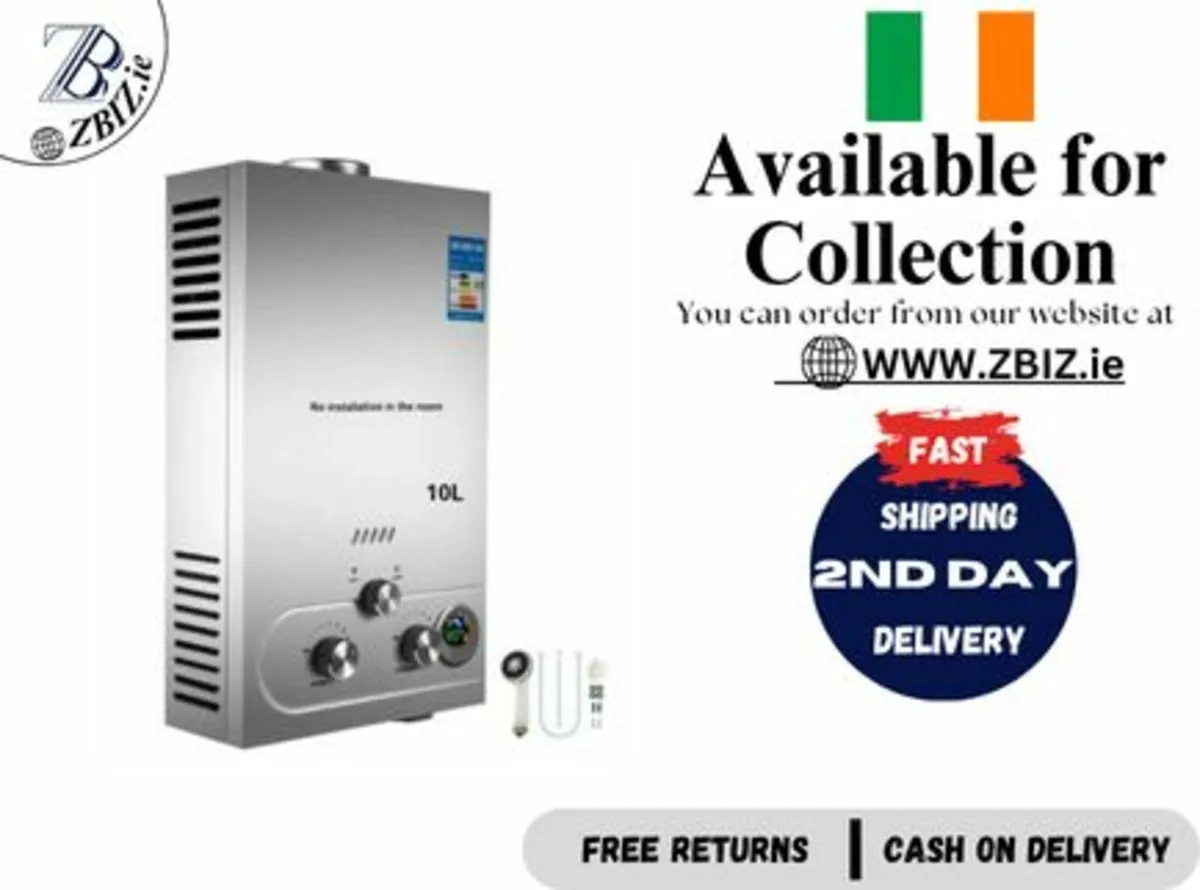 10L  Hot Water Heater Outdoor LPG Gas Water Heater - Image 1