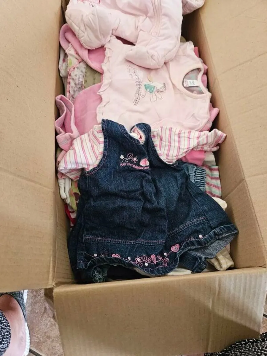 2 big Boxes of baby clothes - Image 1