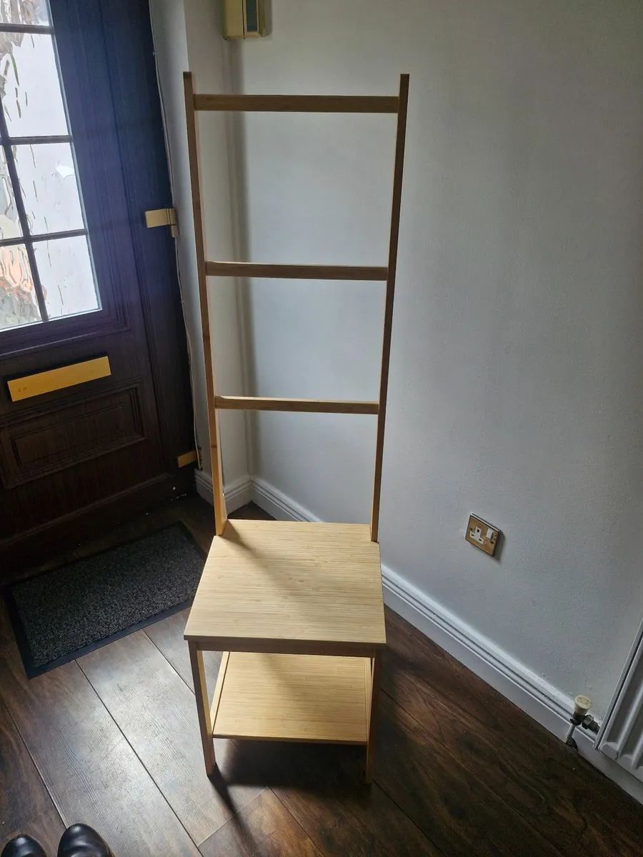 Towel rack chair, bamboo - Image 2