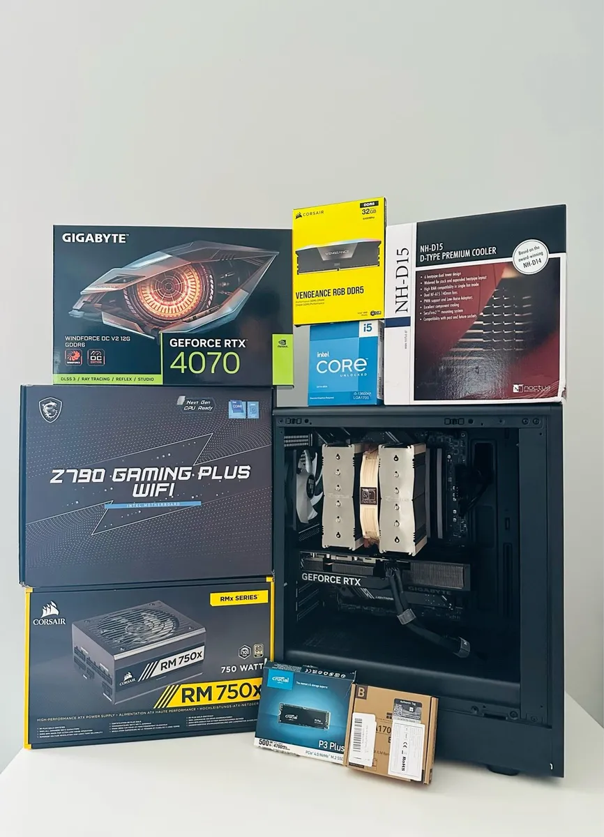 Gaming pc 13600KF/4070/Z790/DDR5-32GB/500GB/750w - Image 4