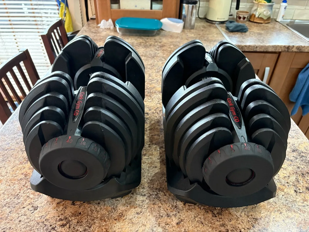5KG - 40KG SELECTABLE DUMBBELLS AND HEAVY BENCH! - Image 2