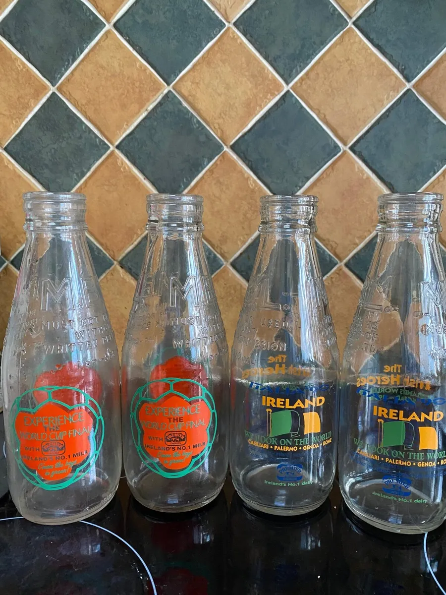 Italia 90 Milk Bottles