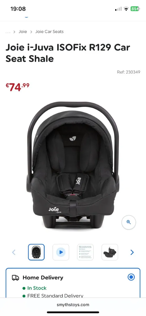 Joie Car Seat and ISOfix - Image 1