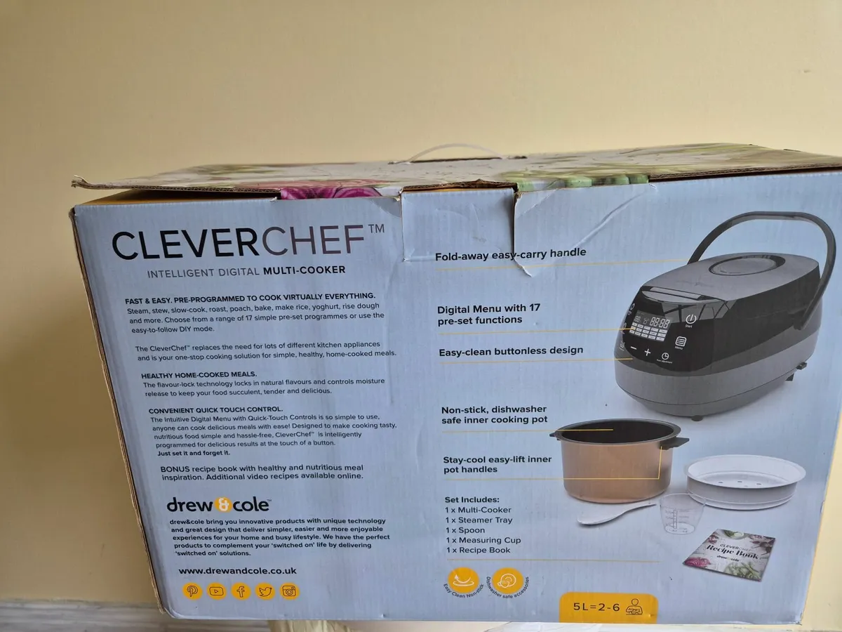 Cleverchef digital Multicooker with 17 pre-set fun - Image 1