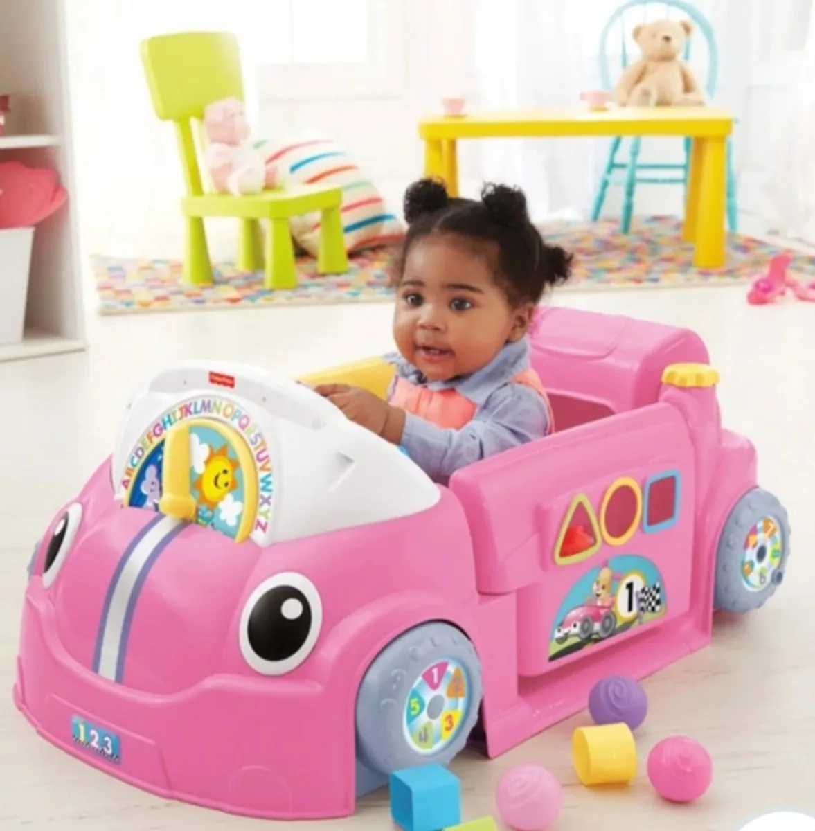 Fisher price laugh run and learn crawl around car - Image 1