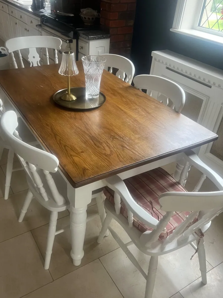 Kitchen Table & 6 Chairs - Image 1