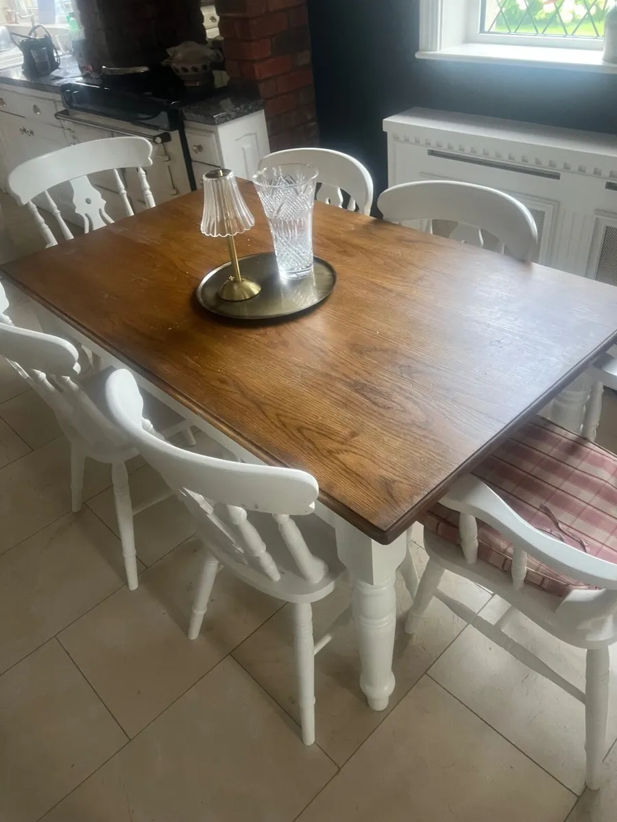 Kitchen Table & 6 Chairs - Image 4