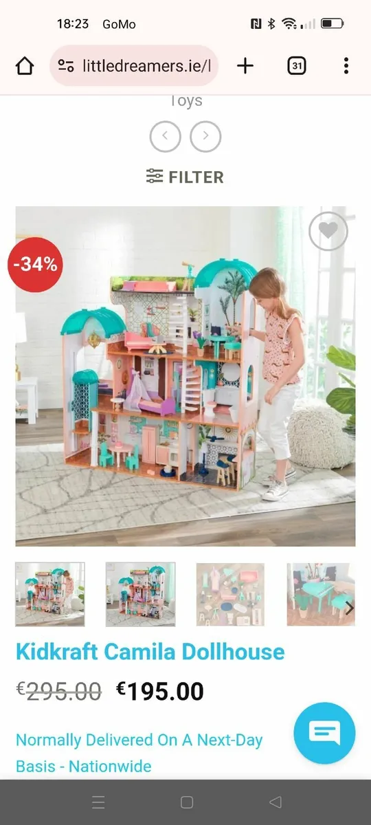 Dolls house mansion and Barbie campervan - Image 3