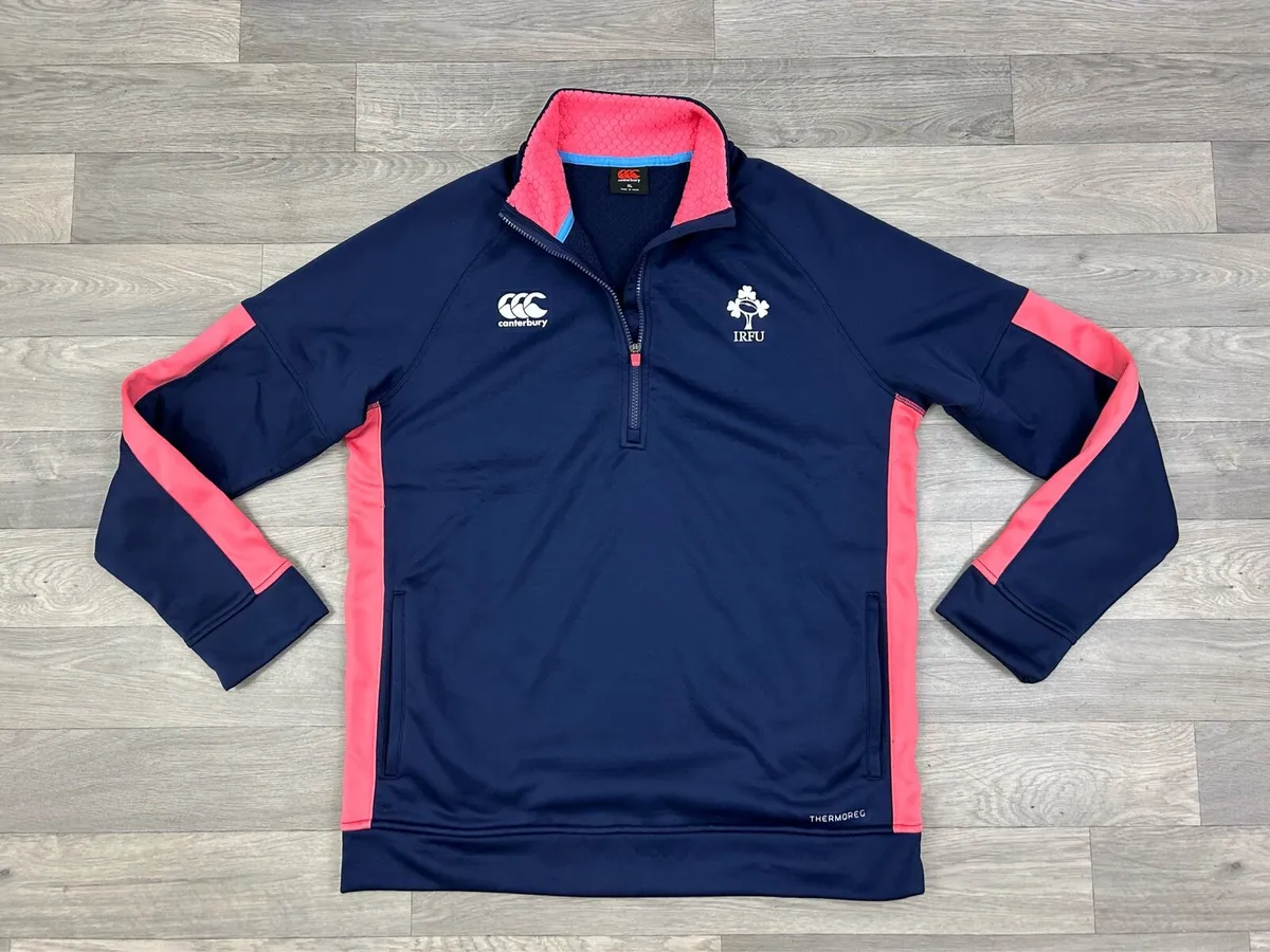 Canterbury Ireland Rugby Half Zip Fleece Jumper XL - Image 1