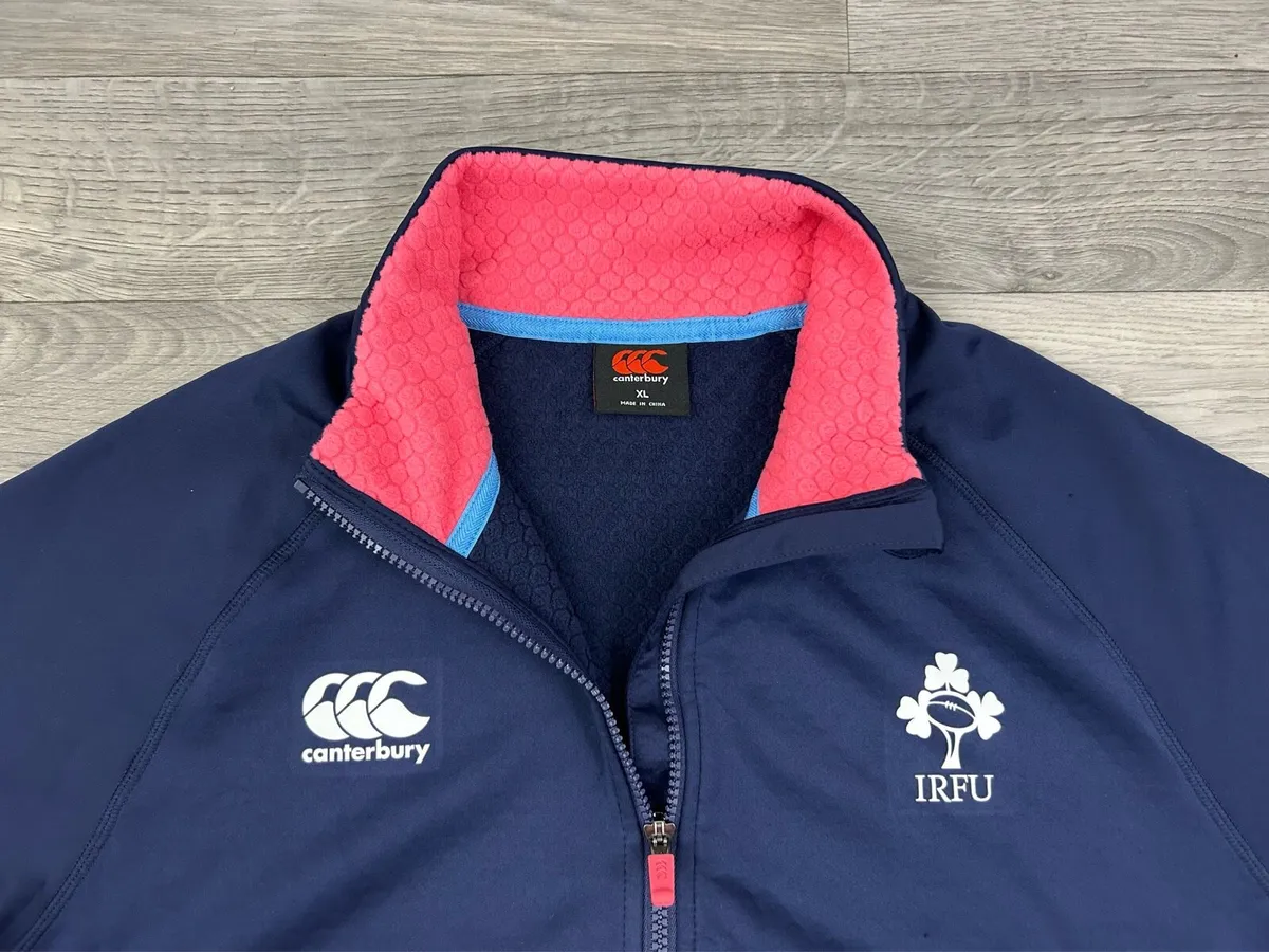 Canterbury Ireland Rugby Half Zip Fleece Jumper XL - Image 3