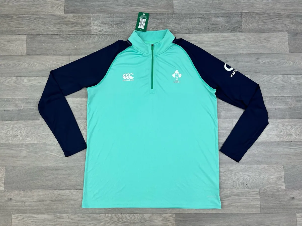 Canterbury Ireland Half Zip Base Layer Top Mens L - Image 1