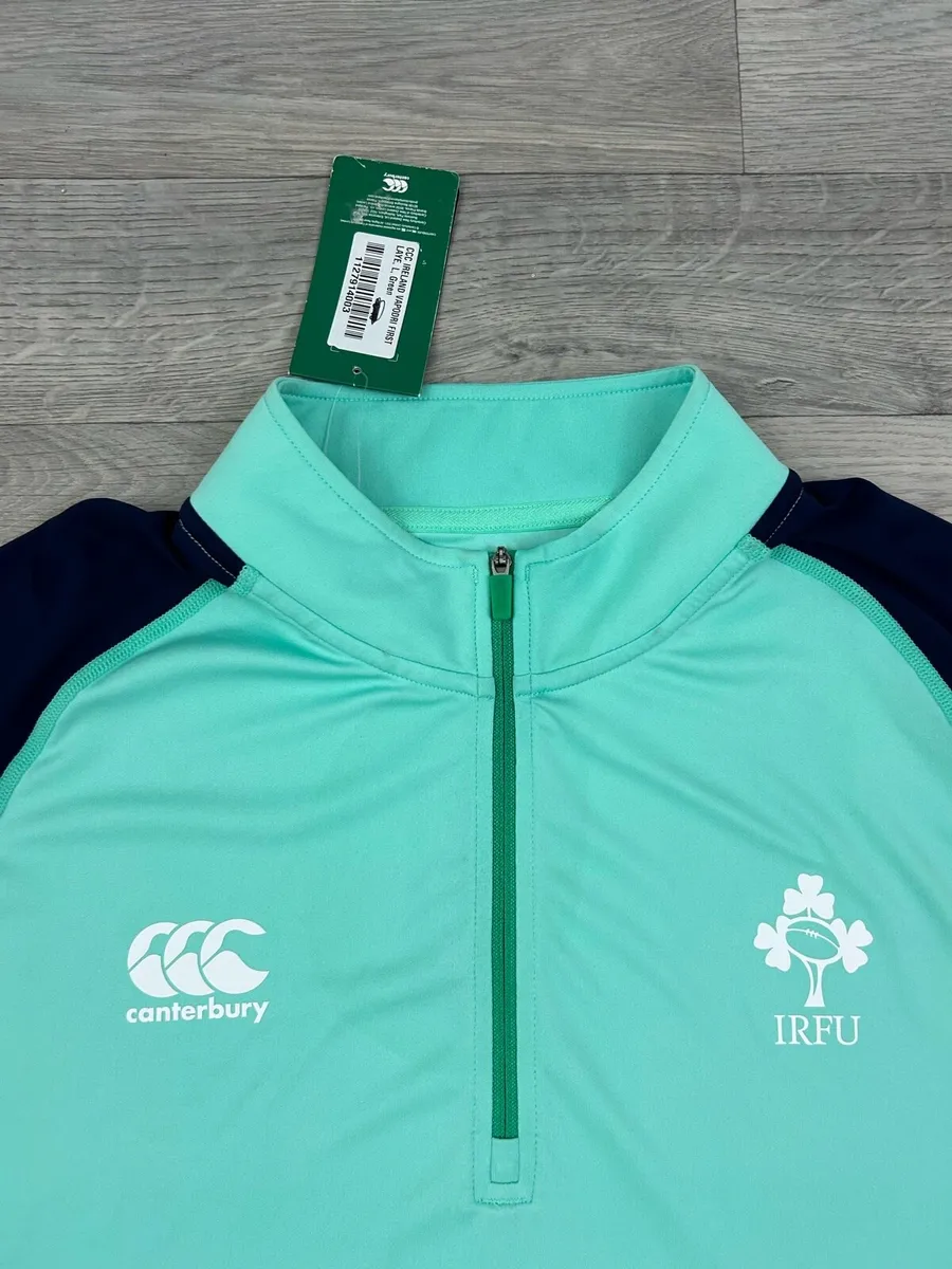 Canterbury Ireland Half Zip Base Layer Top Mens L - Image 3