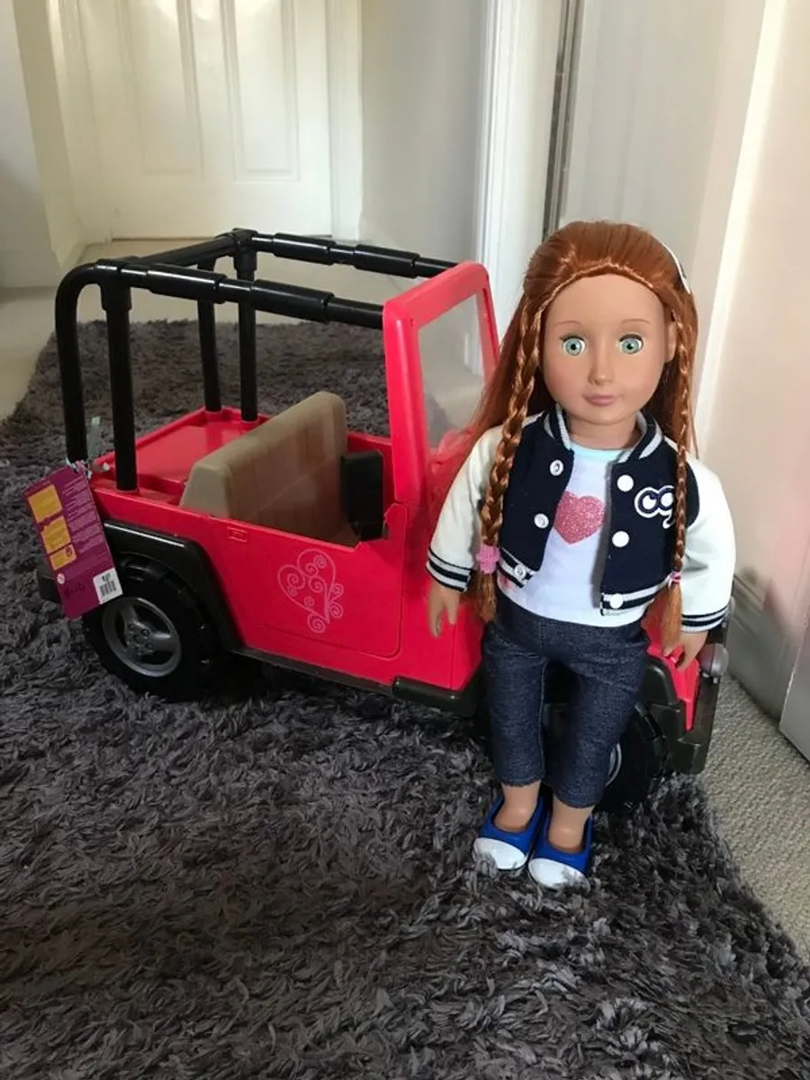 Our Generation Doll and Jeep - Image 2