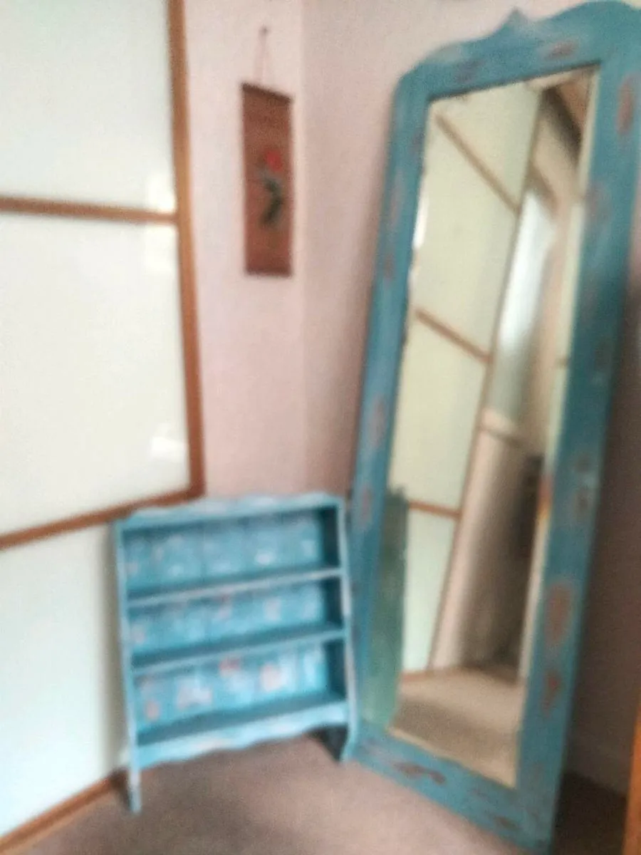 Wall shelves + long mirror - Image 1