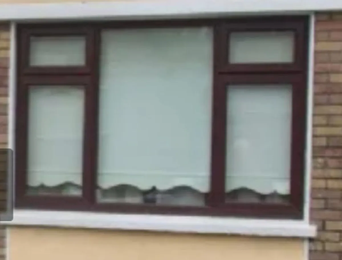 Second hand brown double glazed uPVC windows - Image 1