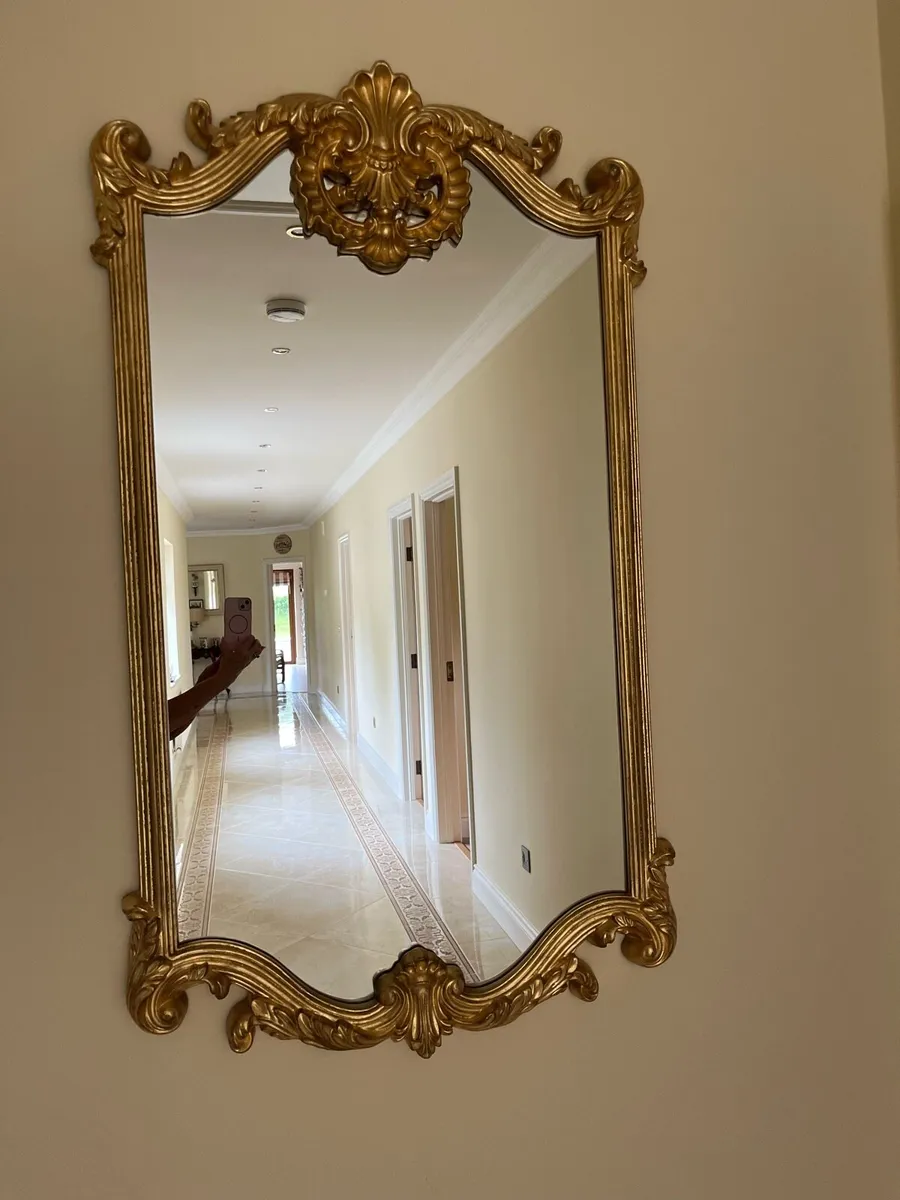 Large Beautiful Ornate Mirror - Image 3