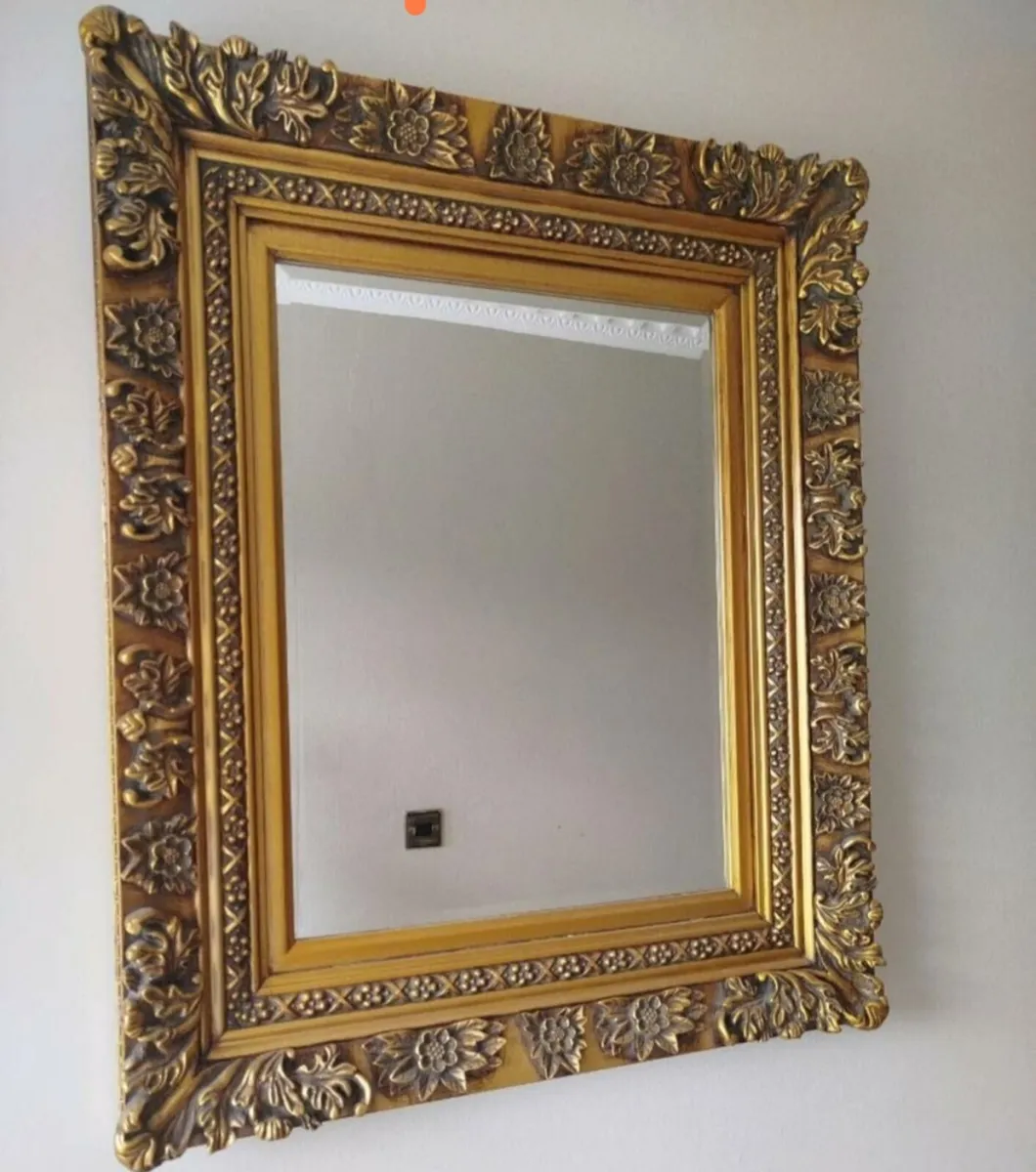 Gold antique style Mirror - Image 1
