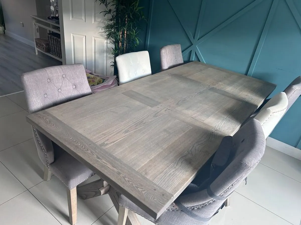 dining table and 6 chairs - Image 2