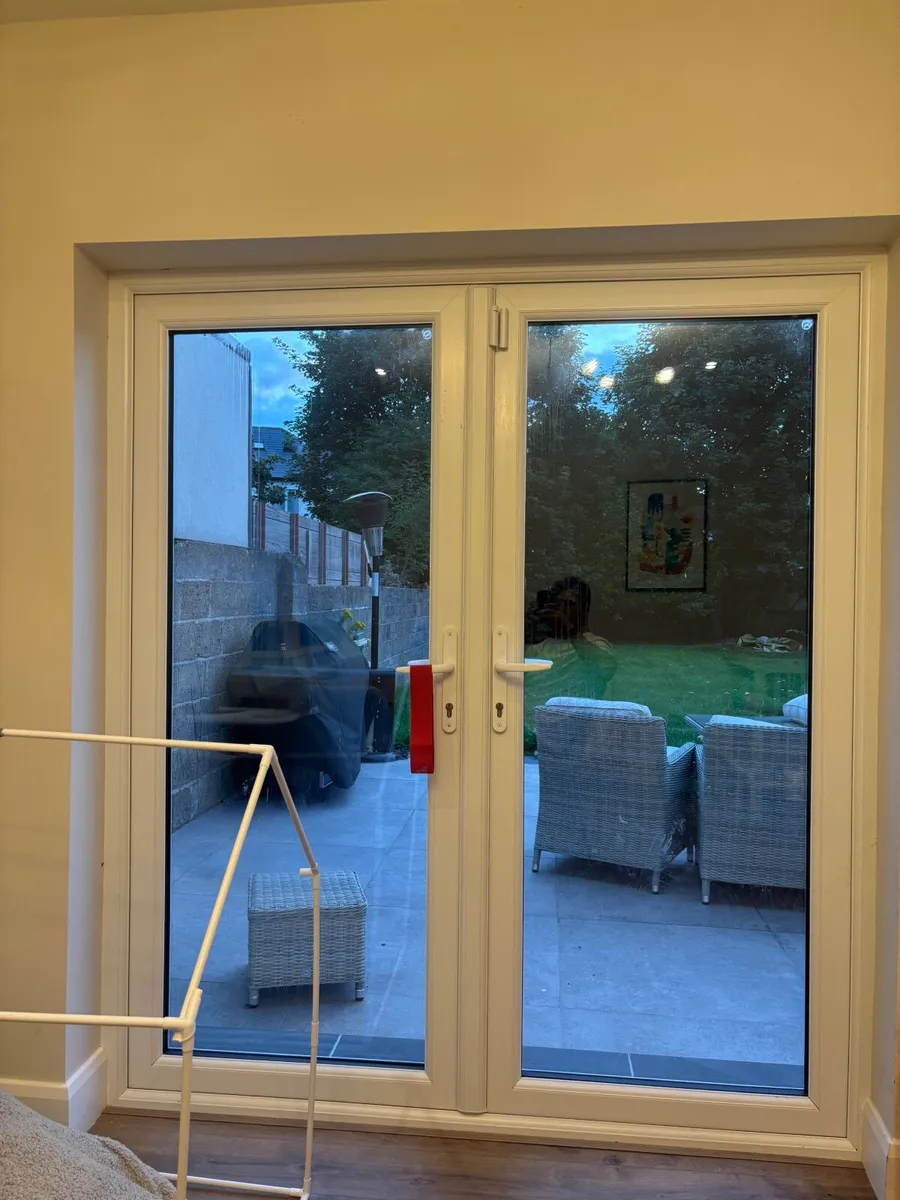 Double glazed double doors
