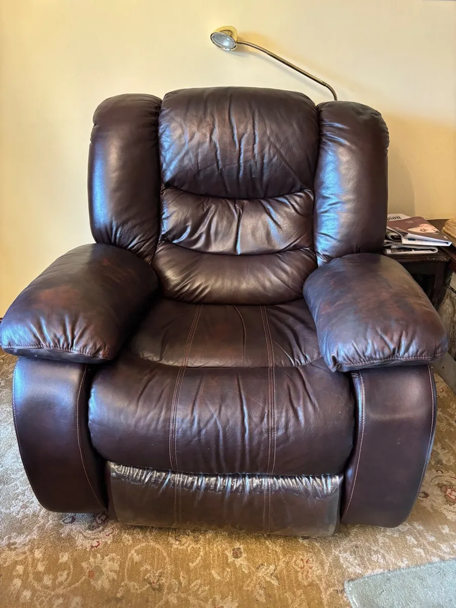 Leather Couch Set - Image 3