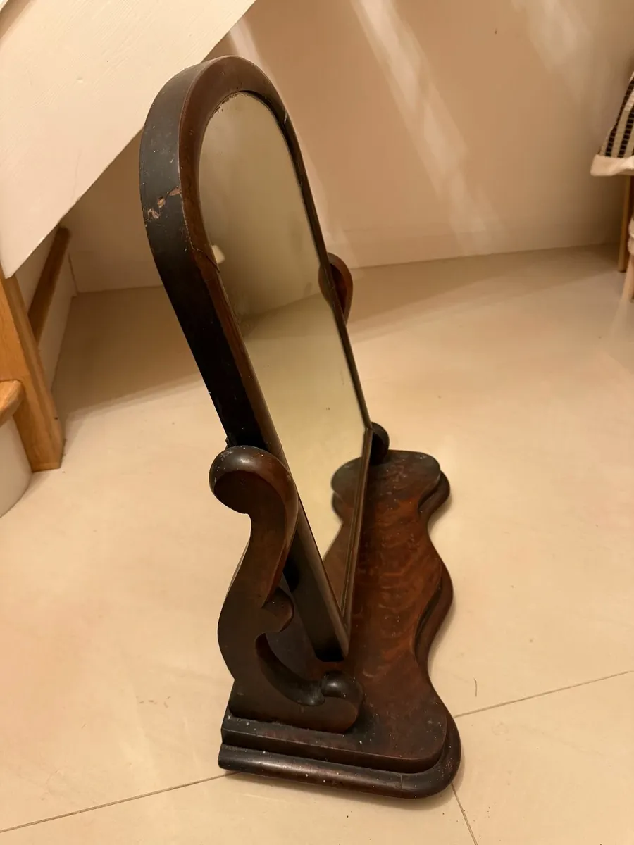 Antique Mahogany Mirror - Image 1