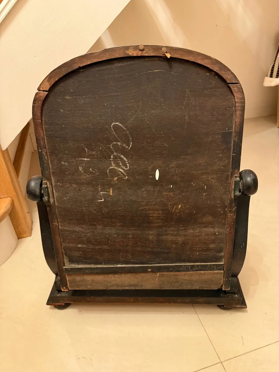 Antique Mahogany Mirror - Image 3