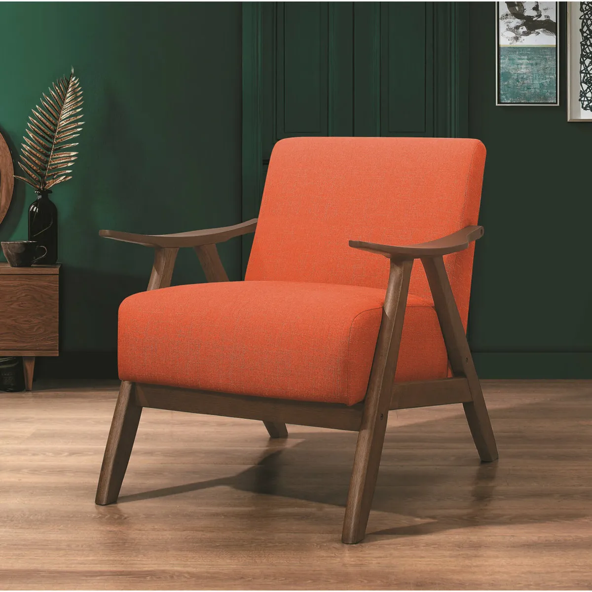 Mercury Row Phinnaeus Armchair (Orange) - Image 3
