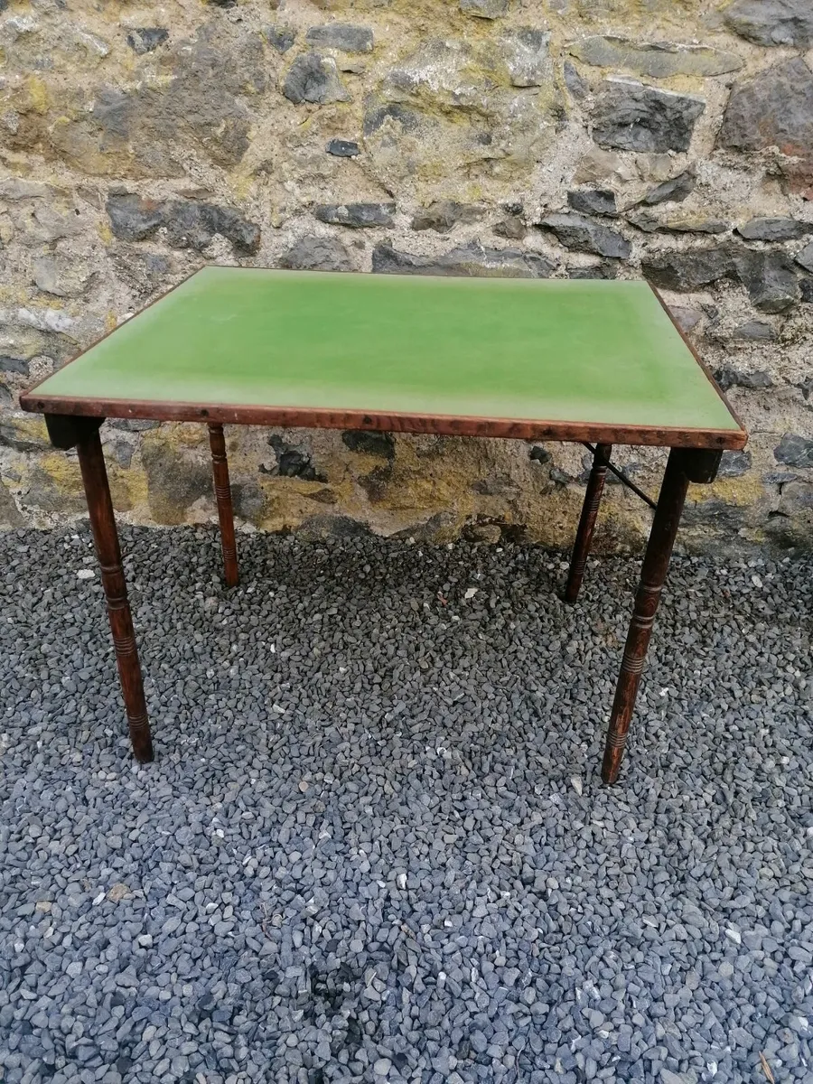 Antique Folding Games Table - Image 1