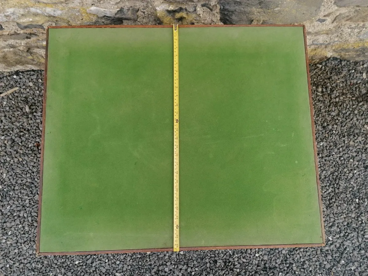 Antique Folding Games Table - Image 4
