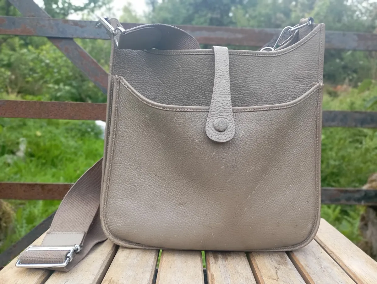 Taupe Leather Bag - Image 2