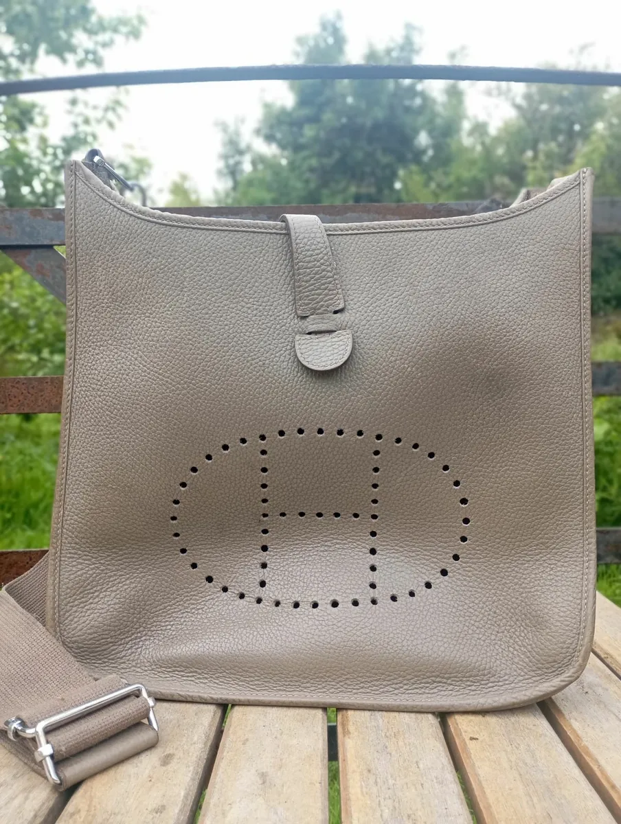 Taupe Leather Bag - Image 1
