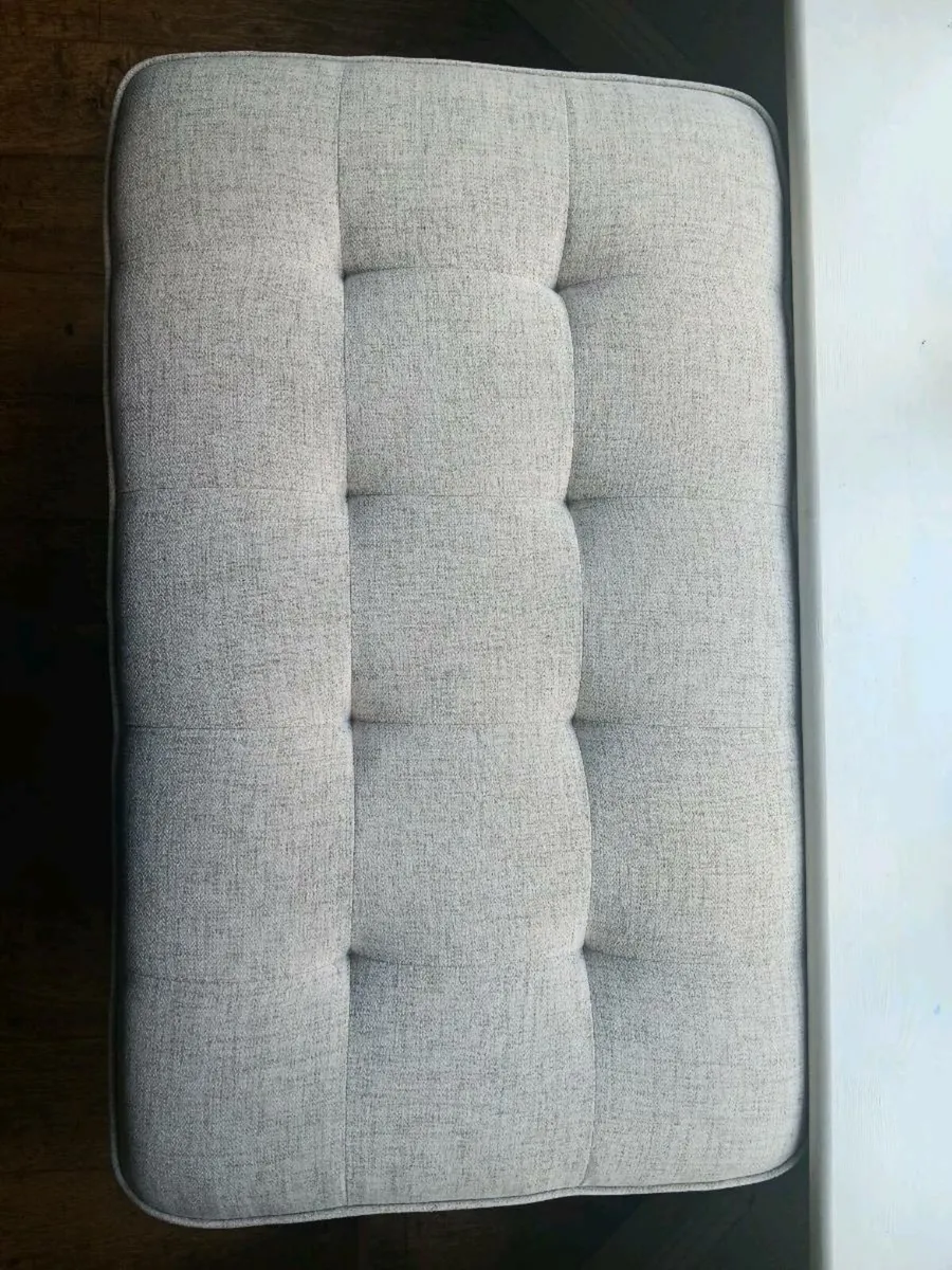 Large Cream Footstool - Image 3